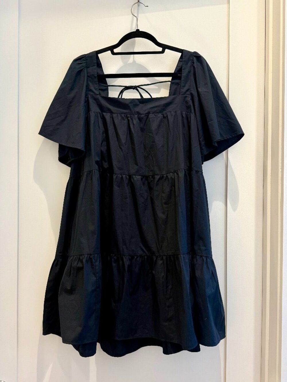 Abercrombie & Fitch Angel Sleeve Trapeze Mini Dress - NWT - XL - Picture 4 of 13